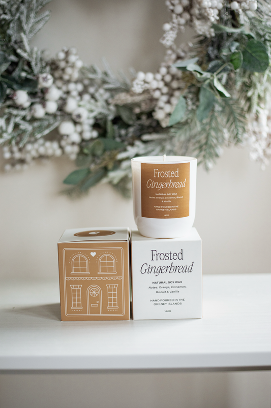 ‘Frosted Gingerbread’ Christmas Candle Jar